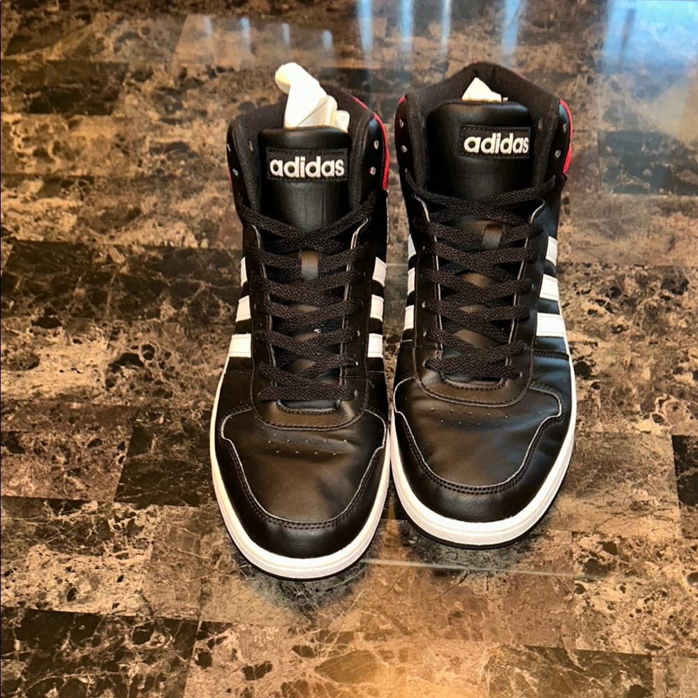 adidas Black and White Athletic Shoes